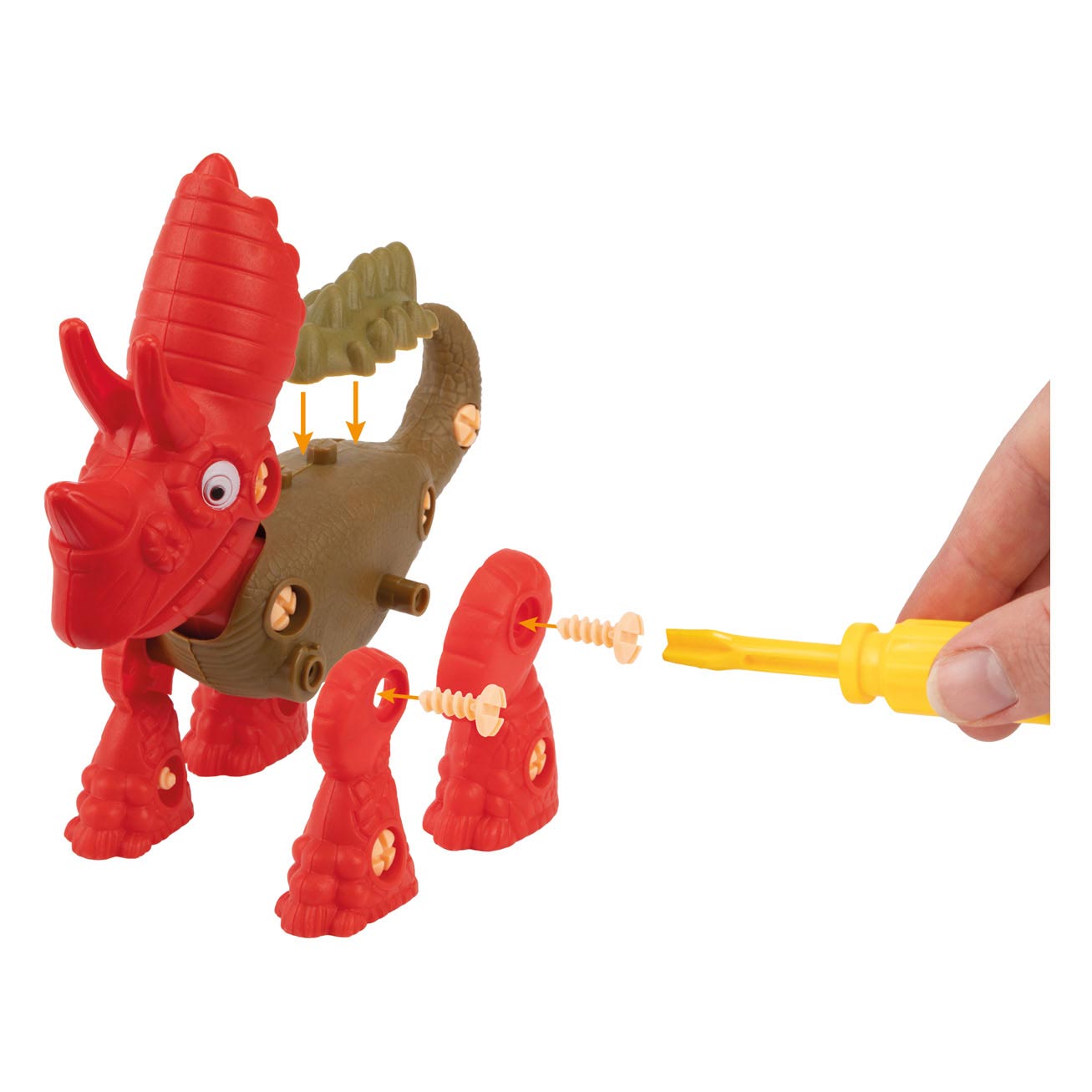 Welt der Dinosaurier bauen einen Dino