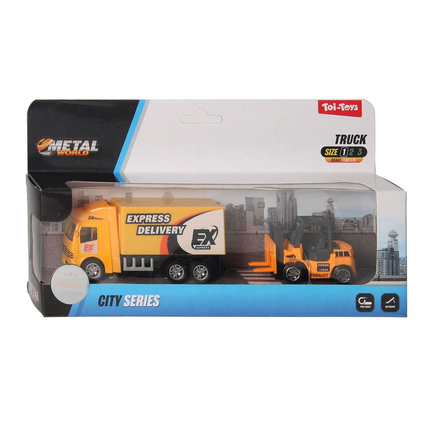 Metall -Reibungs -Schleppwagen mit Auto