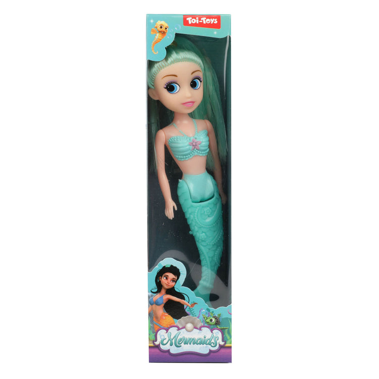 Toi-Toys Meerjungfrau Meerjungfrau Pop mit biegbarem Schwanz, 18 cm