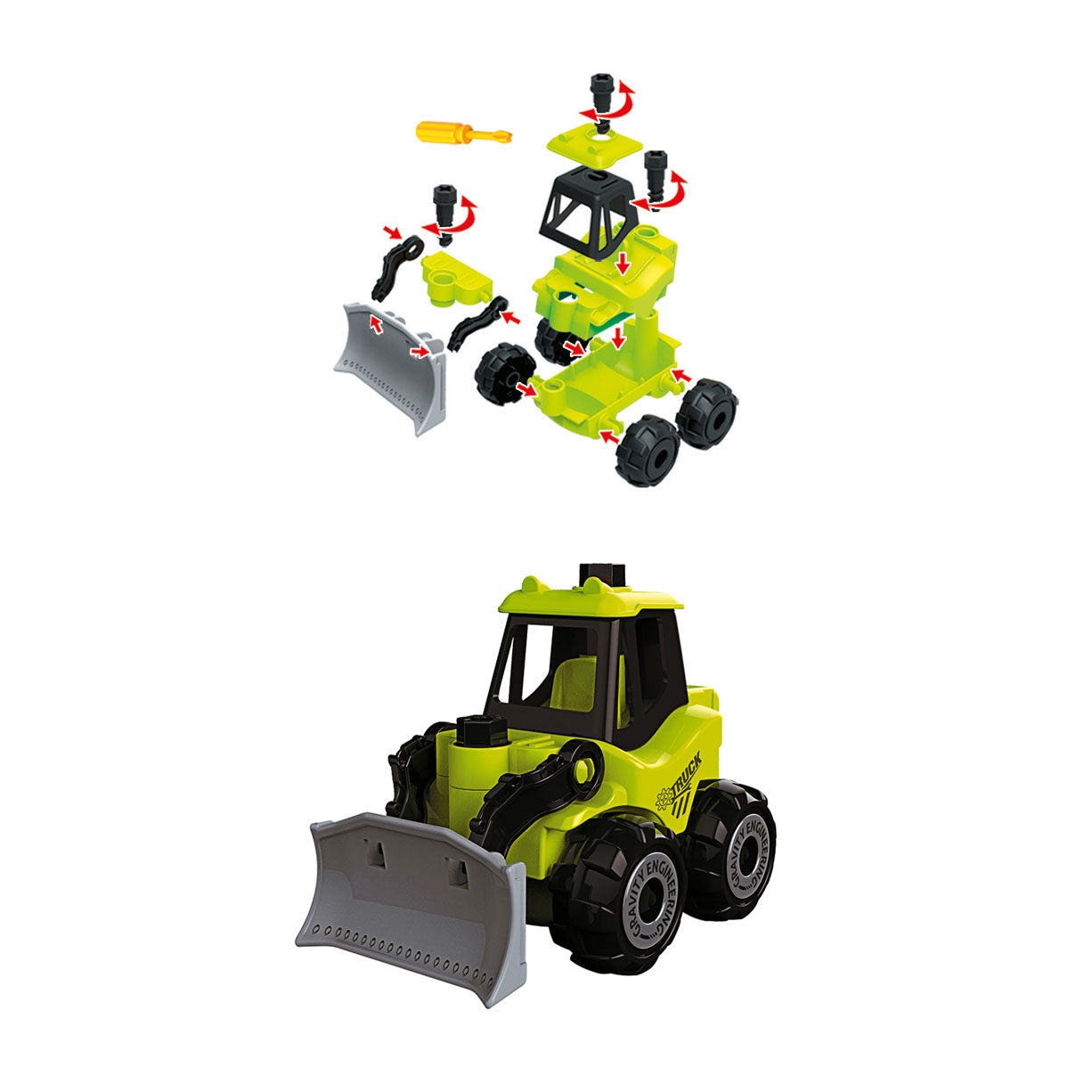 Toi-Toys bouw ein Arbeitsfahrzeug
