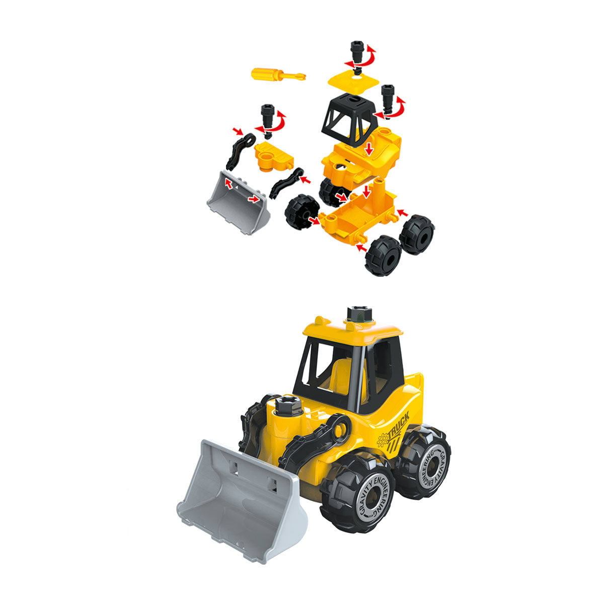 Toi-Toys bouw ein Arbeitsfahrzeug