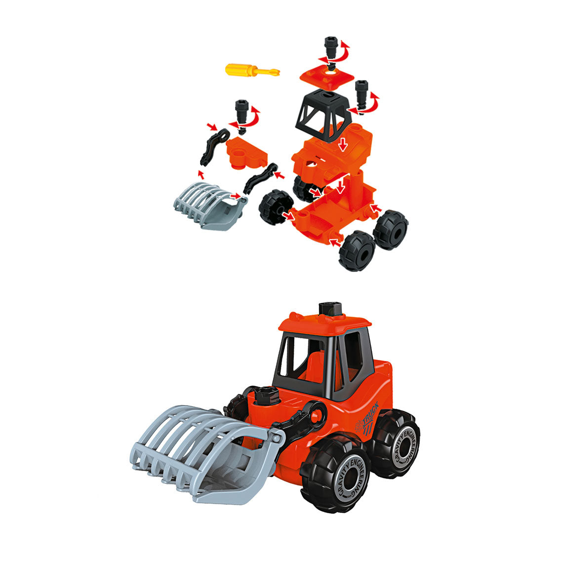 Toi-Toys bouw ein Arbeitsfahrzeug