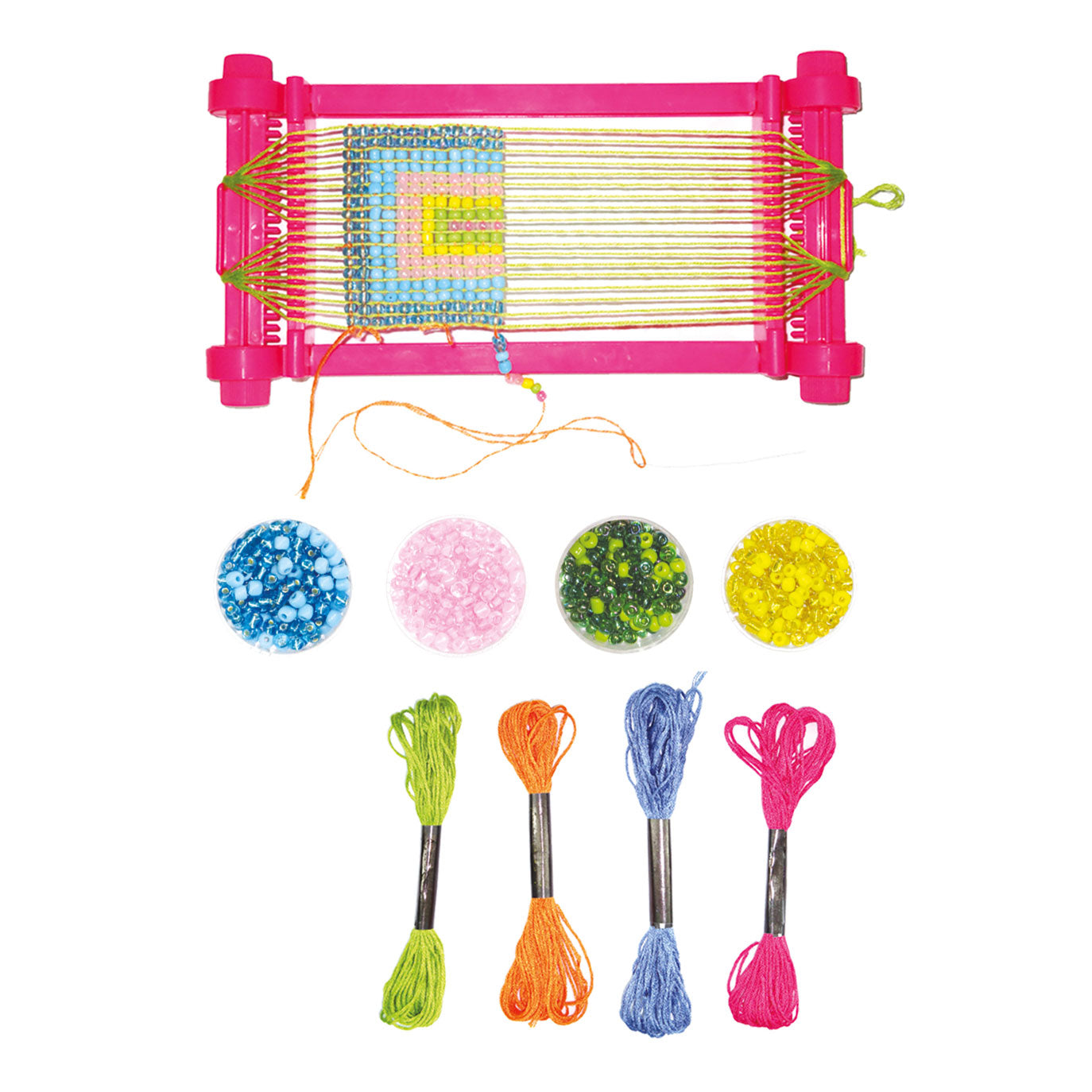 Toi-Toys dehen sich mit Garn und Perlensatz ab