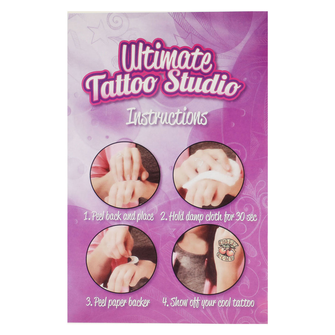 Toi-Tattoosticker mit Leuchten im Dunkeln