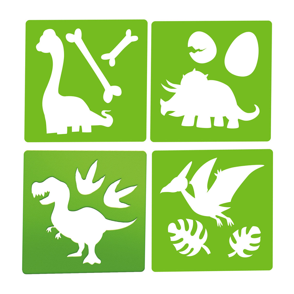 World of Dinosaur's Sidewalk Chalk mit Vorlagen, 10dlg.