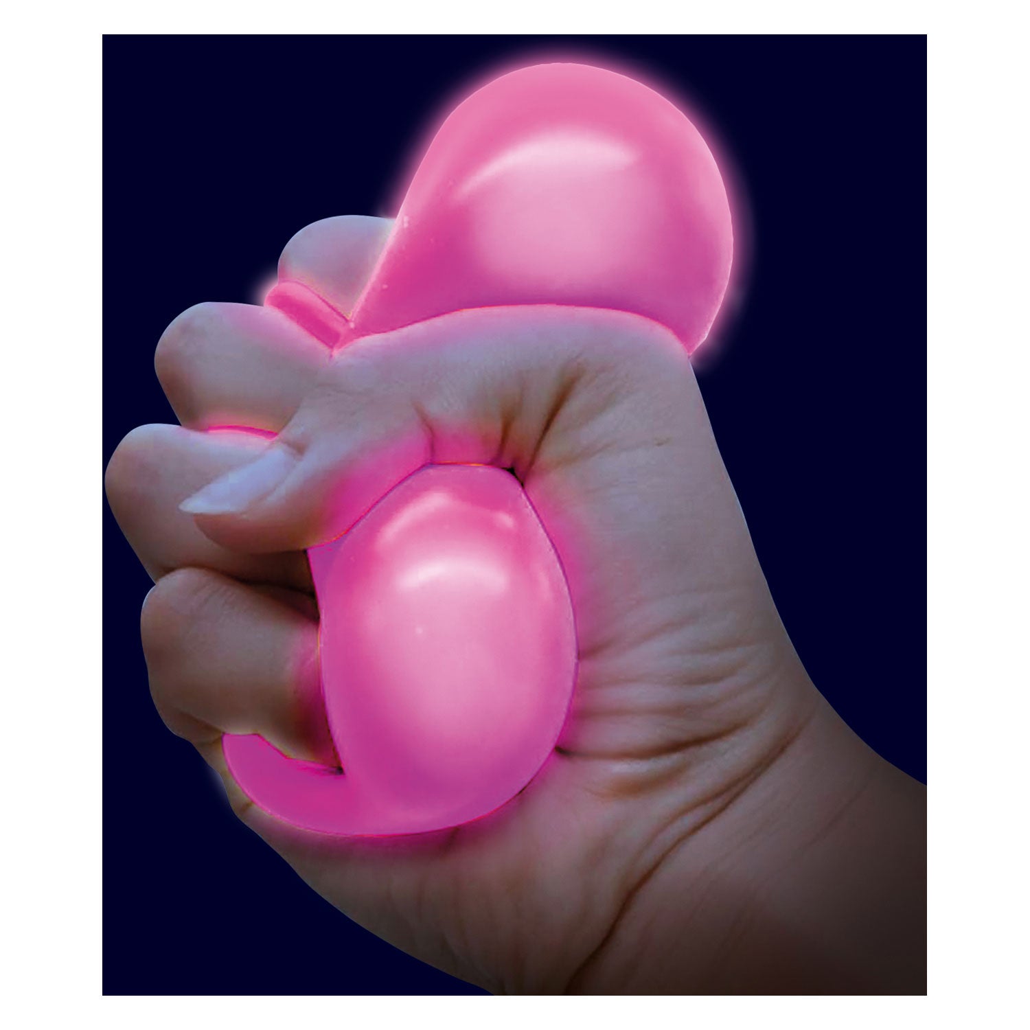 Toi-Toys glühen und lustige Anti-Stress-Ball leuchten im Dunkeln
