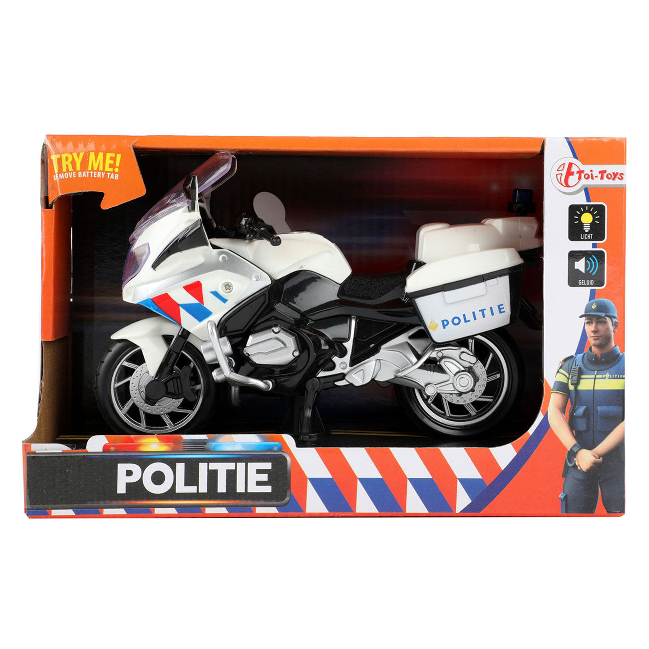 Polizeimotor Niederländisch mit Licht und Klang