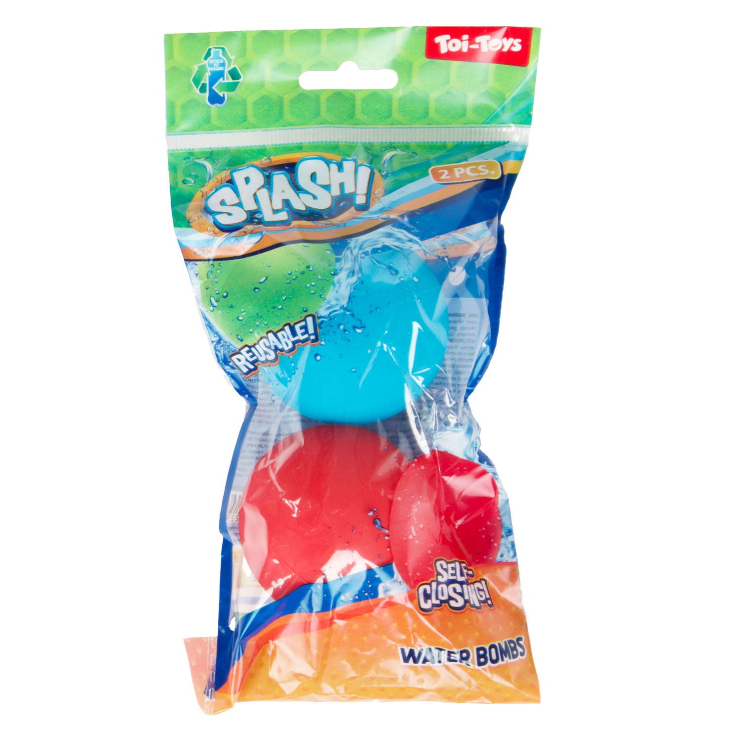 Splash -Wasserballon wiederverwendbares Selbst -Secure, 2st.