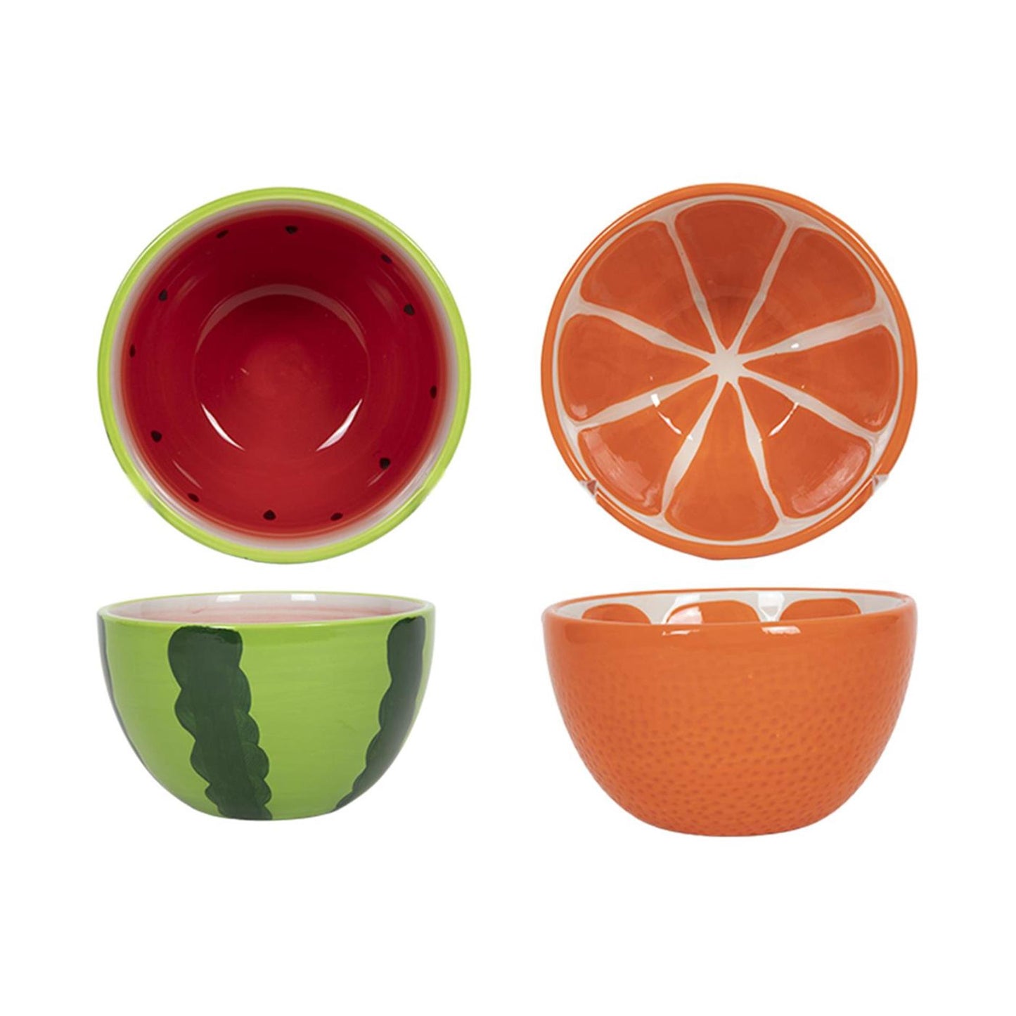 Schüssel mit Melone oder Orange 13x7,5cm