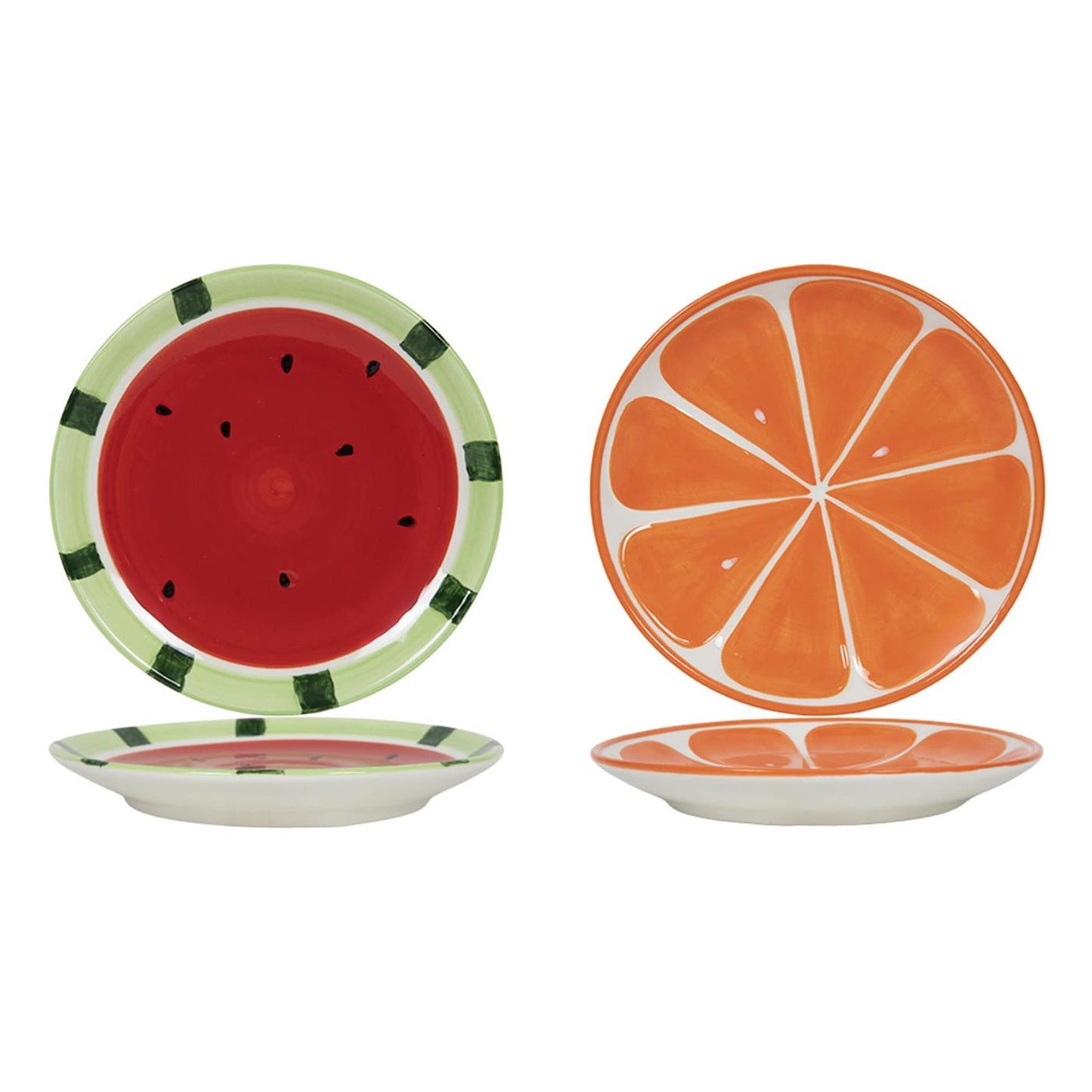 Teller mit Melone oder Orange 18cm