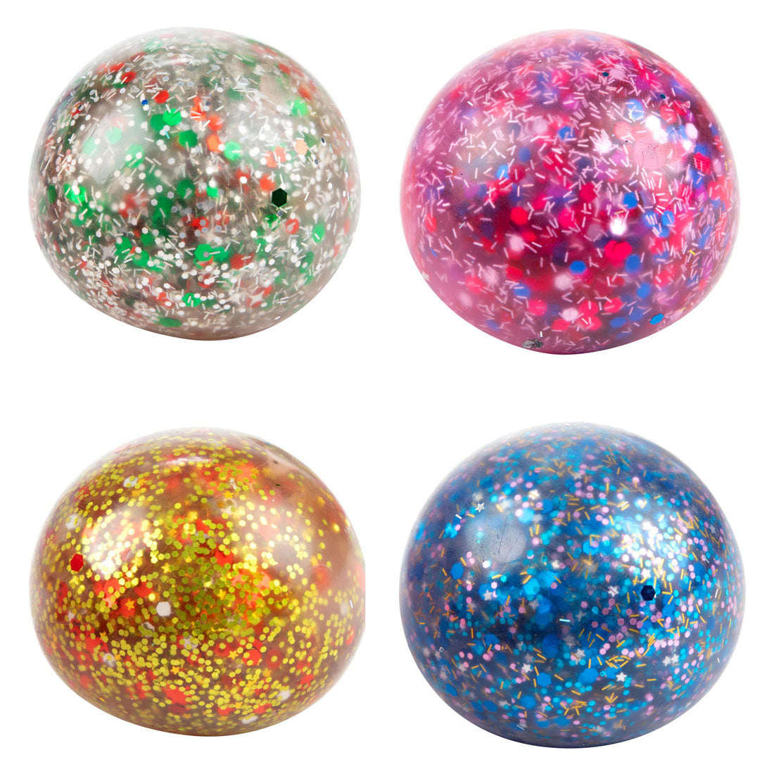 Toi-Toys Fun Squeeze Ball Nacht voller Glitzergel, 6 cm