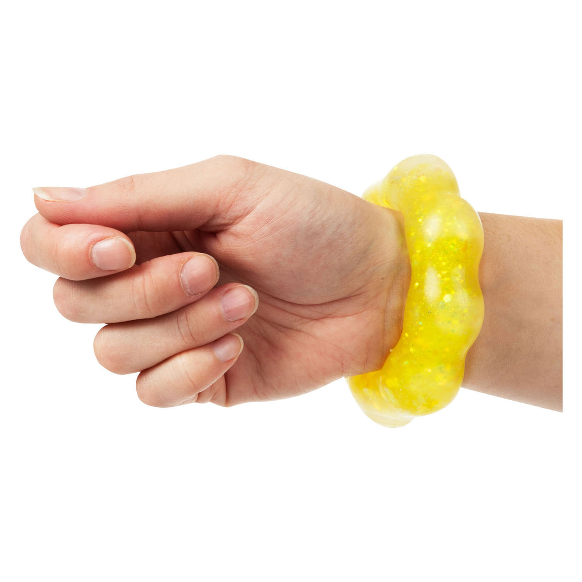 Toi-Toys Fun Squeeze Armband Blume mit Glitzer