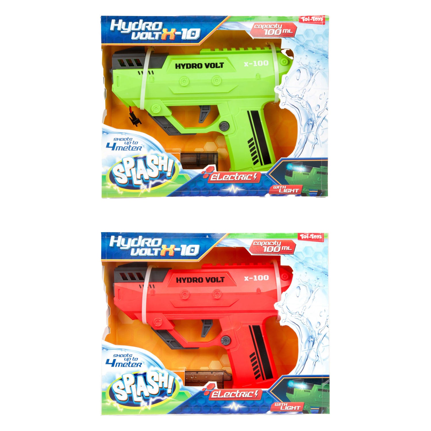 Splash Electric Water Gun Wave mit hellgrünem Rot