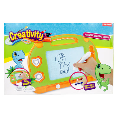 Toi-Toys Kreativität Magnetische Zeichenbrett mit Stift und Formen