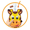 Spritzwasserpistole Giraffe mit Rucksackreservoir