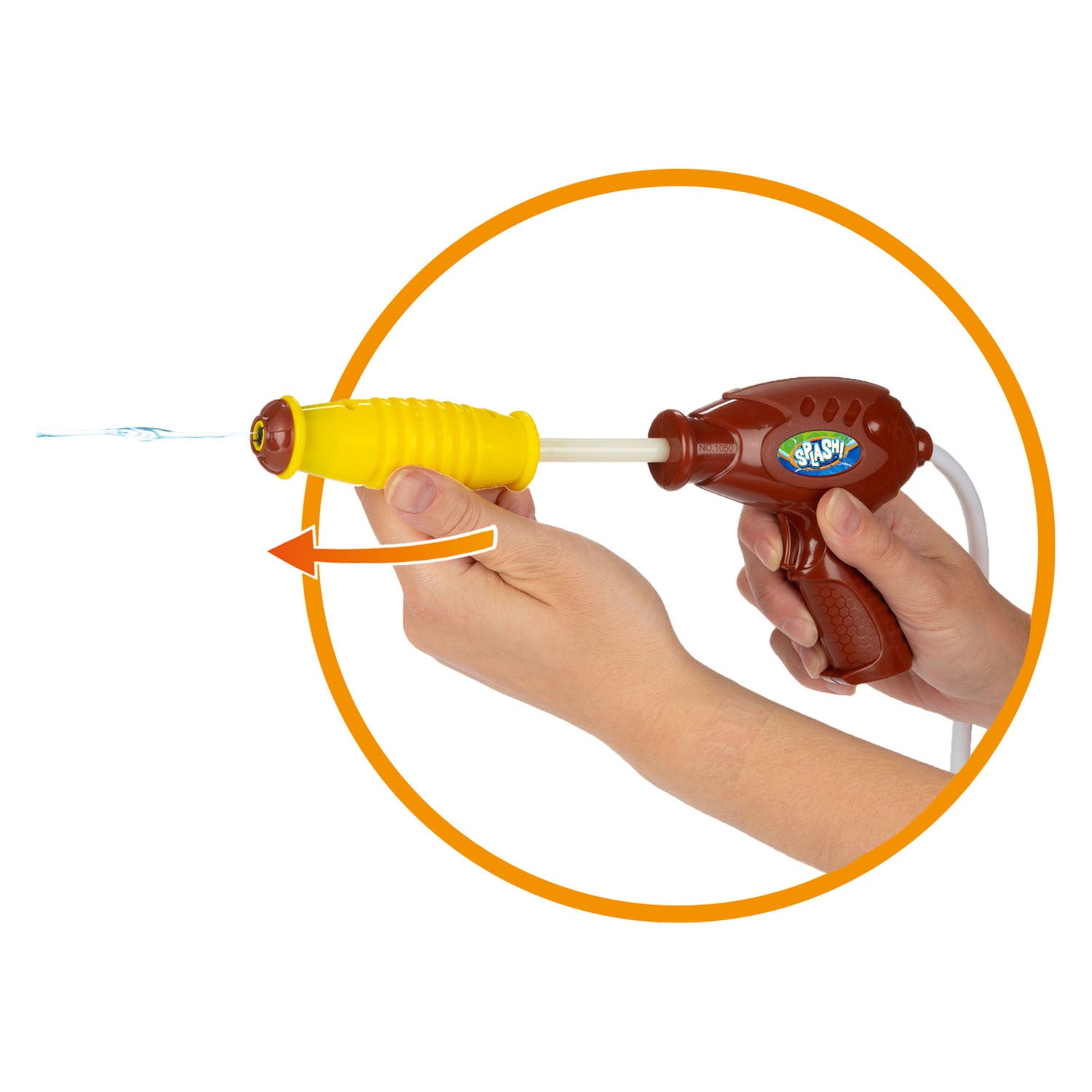 Spritzwasserpistole Giraffe mit Rucksackreservoir