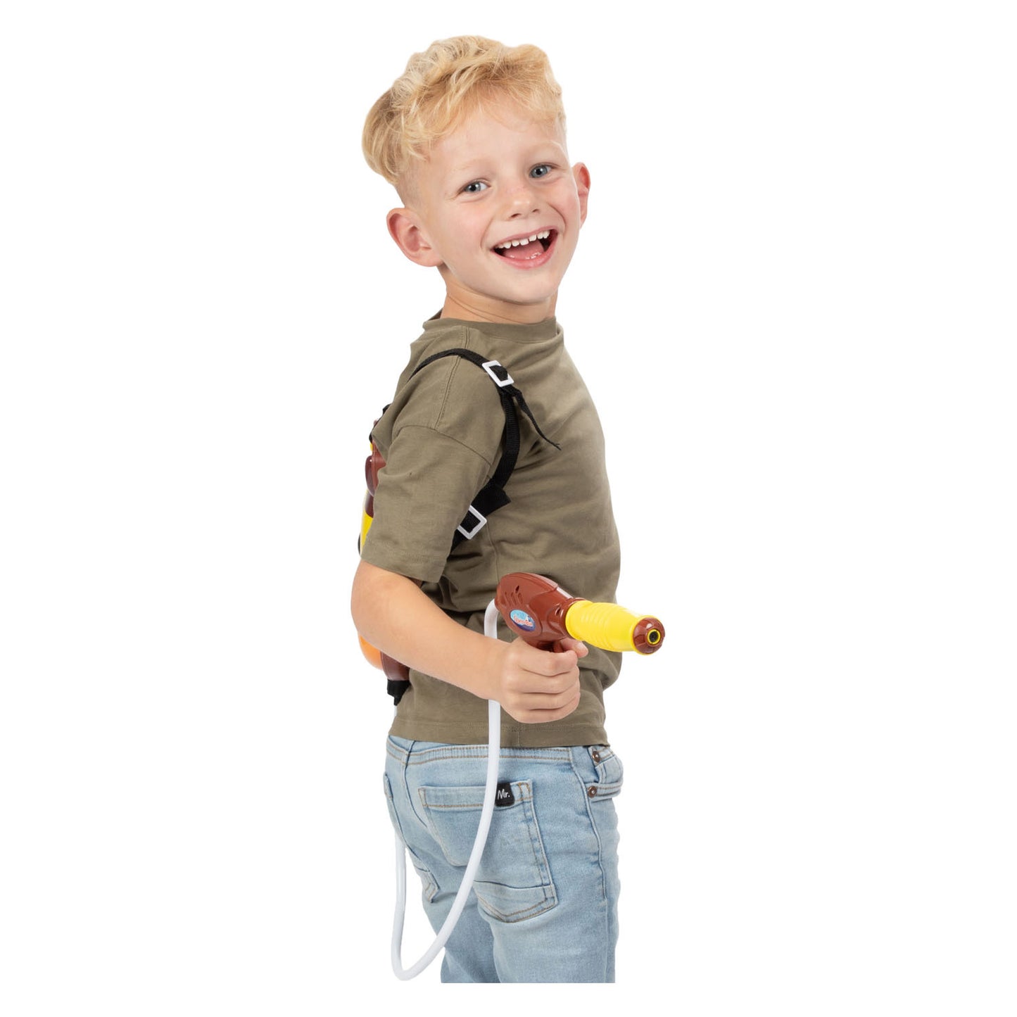 Spritzwasserpistole Giraffe mit Rucksackreservoir