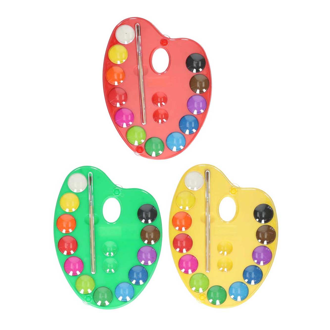 Malenpalette 12 Farben und Pinsel