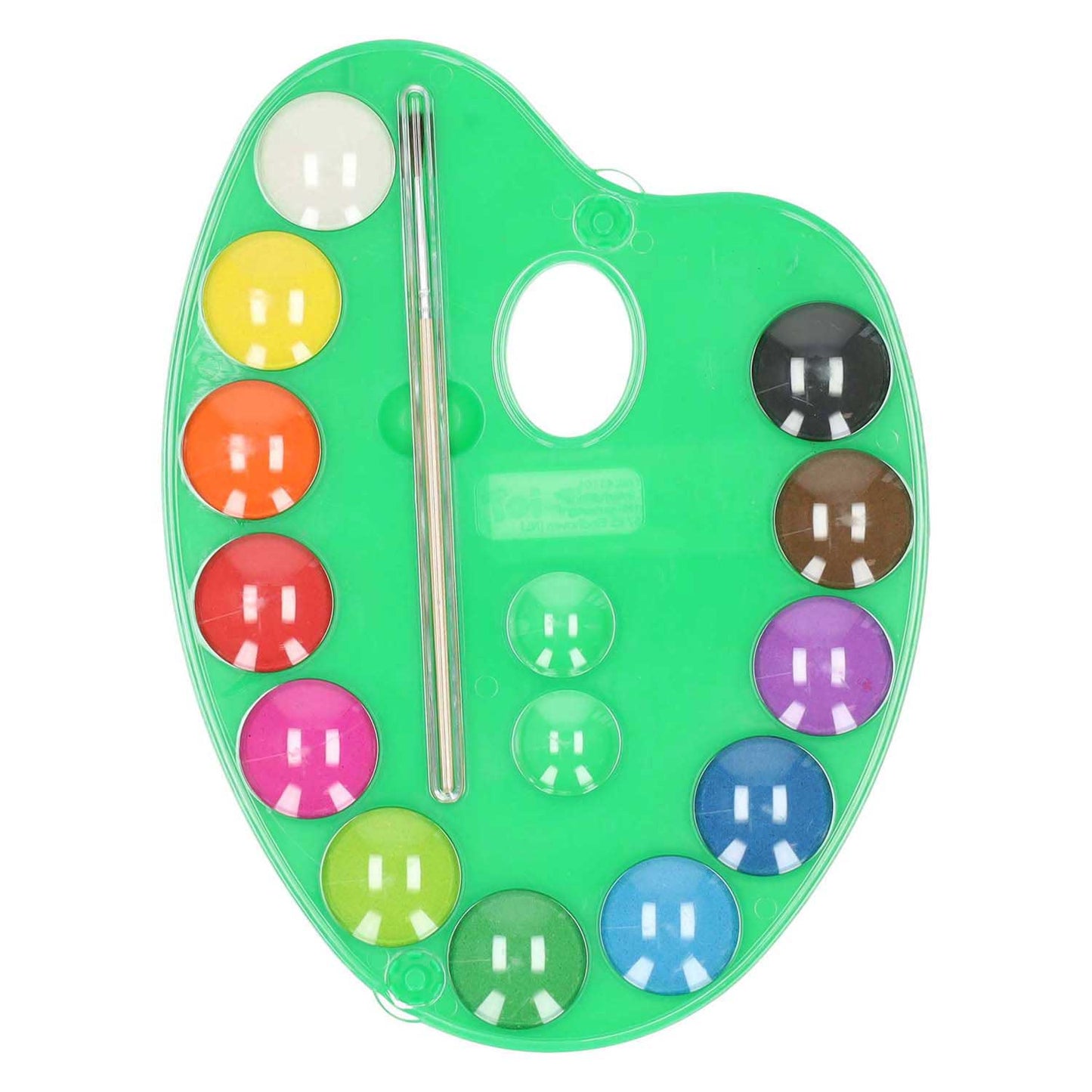 Malenpalette 12 Farben und Pinsel