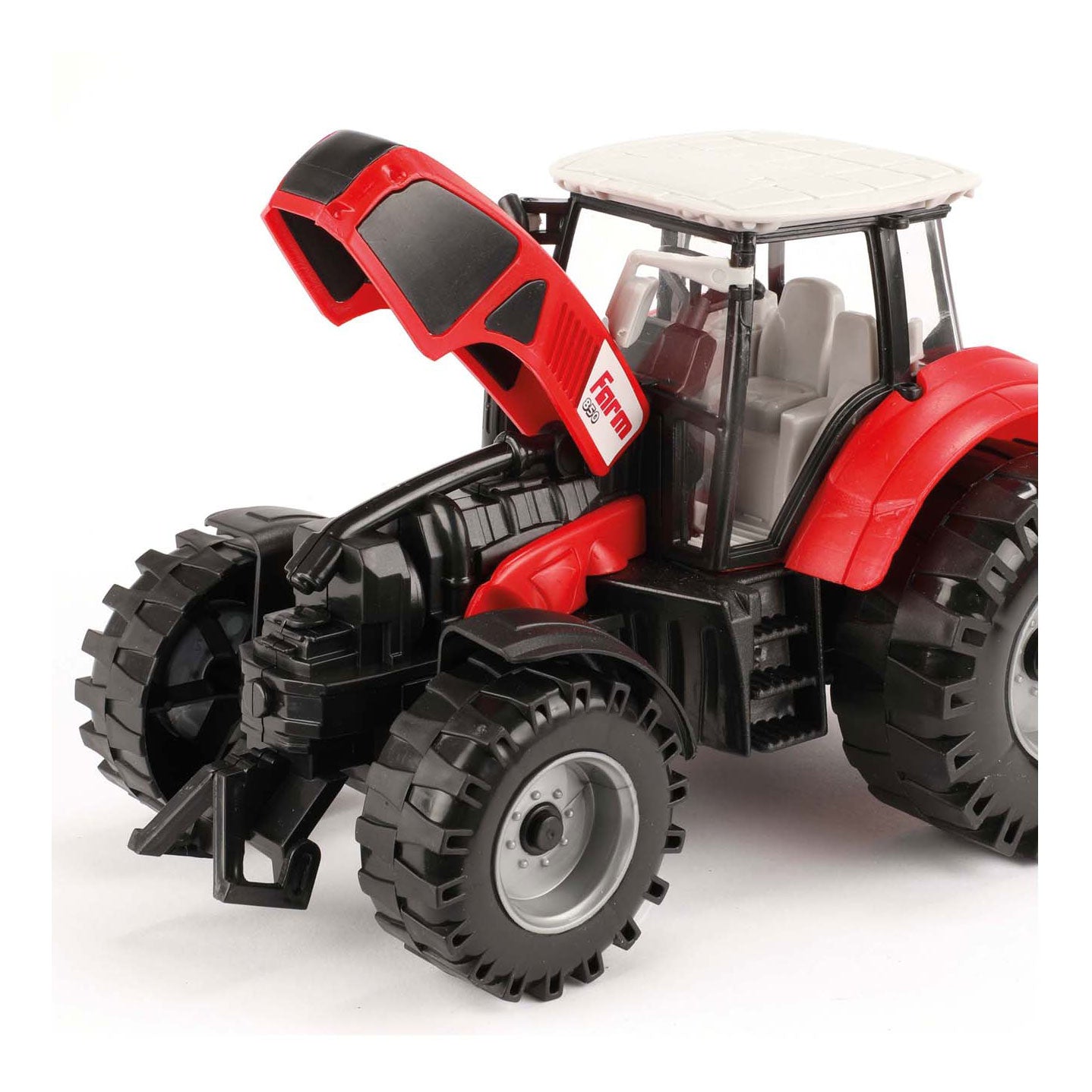 Toi-Toys Traktor mit Reibung rot, 19 cm