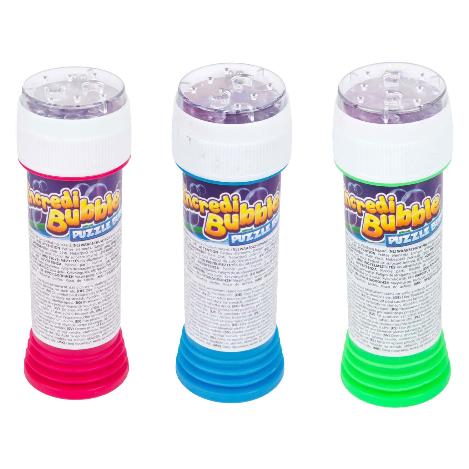 Toi-toys Incredibubble Seifenblasenbläser mit Geduldspiel, 3-tlg.