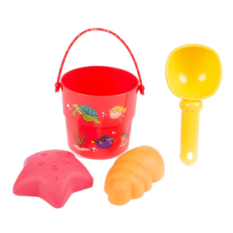 Toi-Toys out Mini Beach Set Emmer Scoop und Formen, 4dlg.