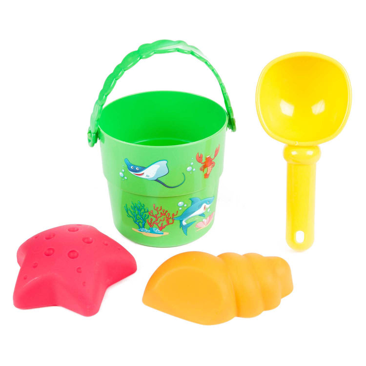 Toi-Toys out Mini Beach Set Emmer Scoop und Formen, 4dlg.