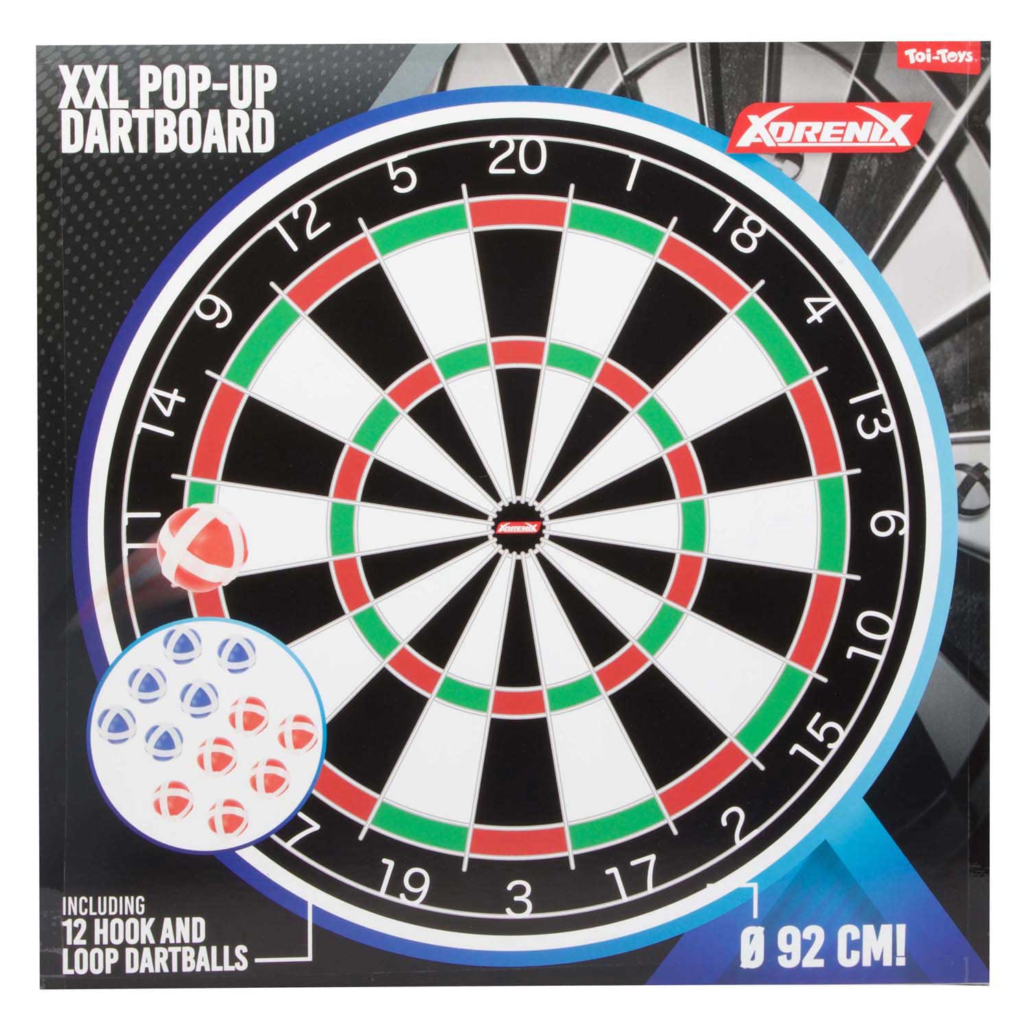 Adrenix Mega Dartboard Klettverschluss, 13dlg.