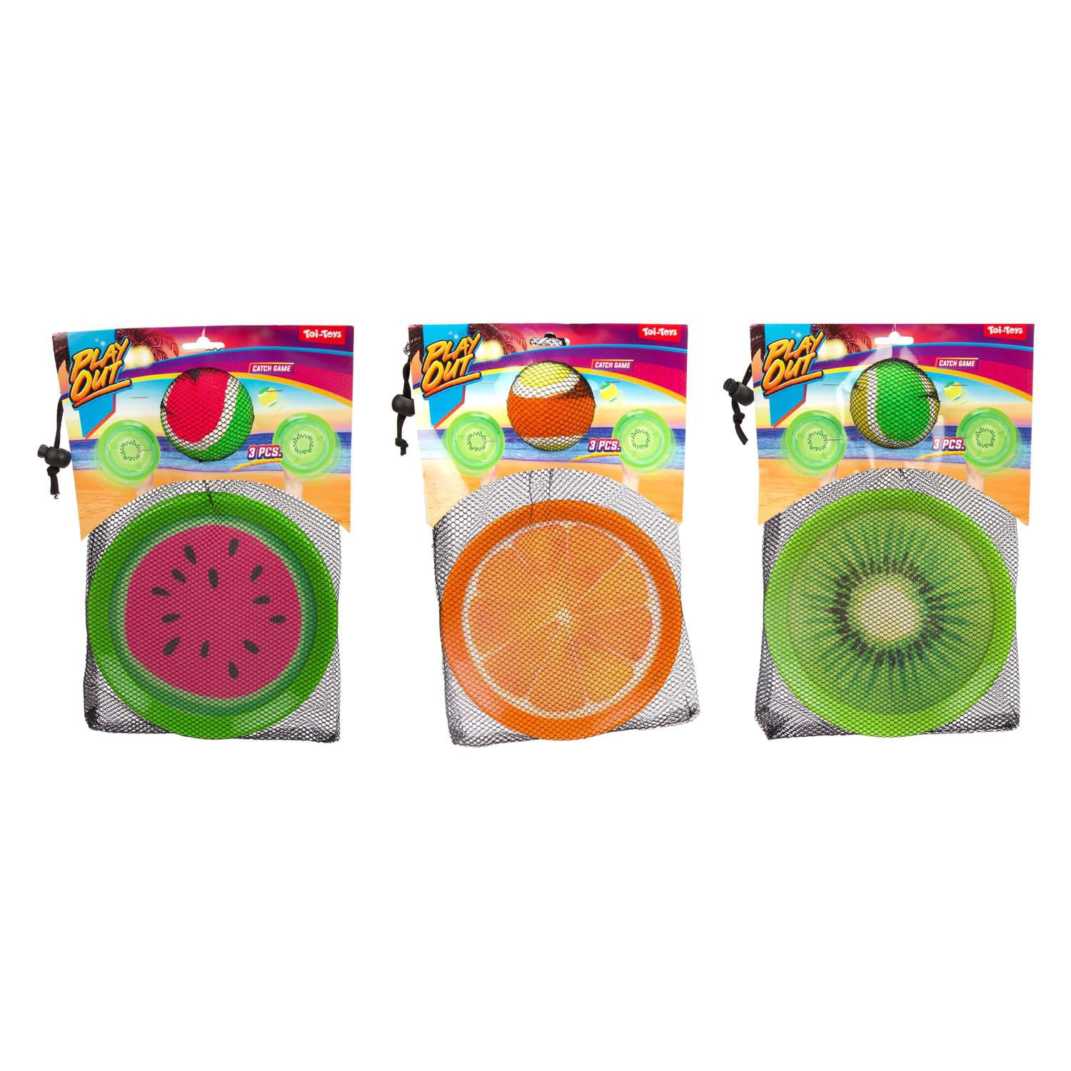Toi-Toys Out Vangbal Game Fruit, 3dlg.