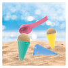 Toi-Toys aus Strandeis mit 4 Zapfen und Schaufeln
