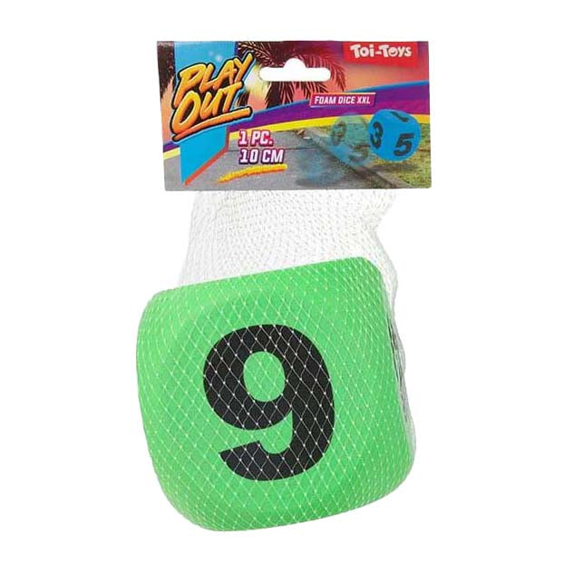 Toi-Toys out Foam Dobbelsteen, 10 cm
