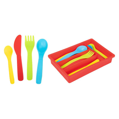 Toi-Toys Home Food Besteck Set mit Bak, 16dlg.