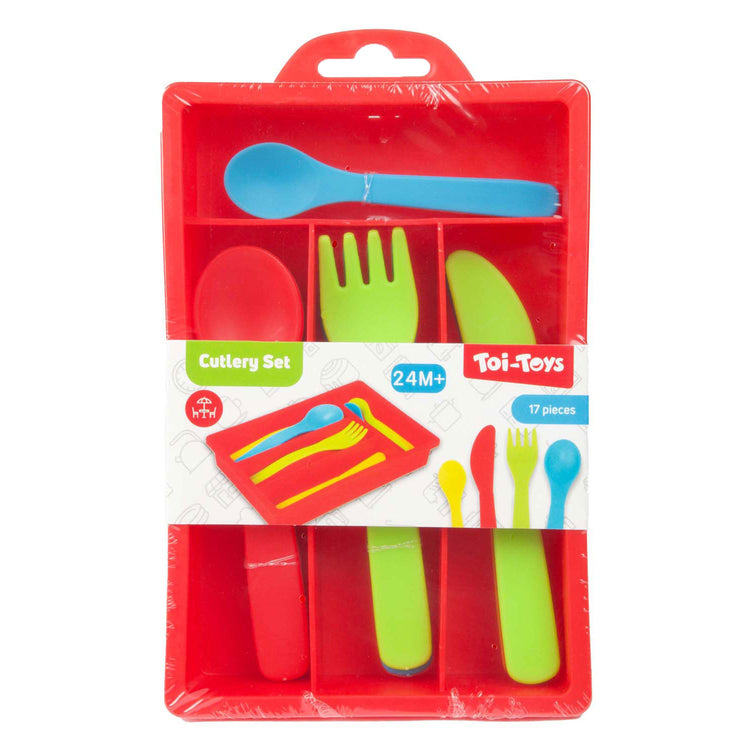 Toi-Toys Home Food Besteck Set mit Bak, 16dlg.