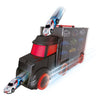 Toi-Toys Turbo-Rennfahrer LKW mit 6 Rennwagen mit 6 Rückzugsern