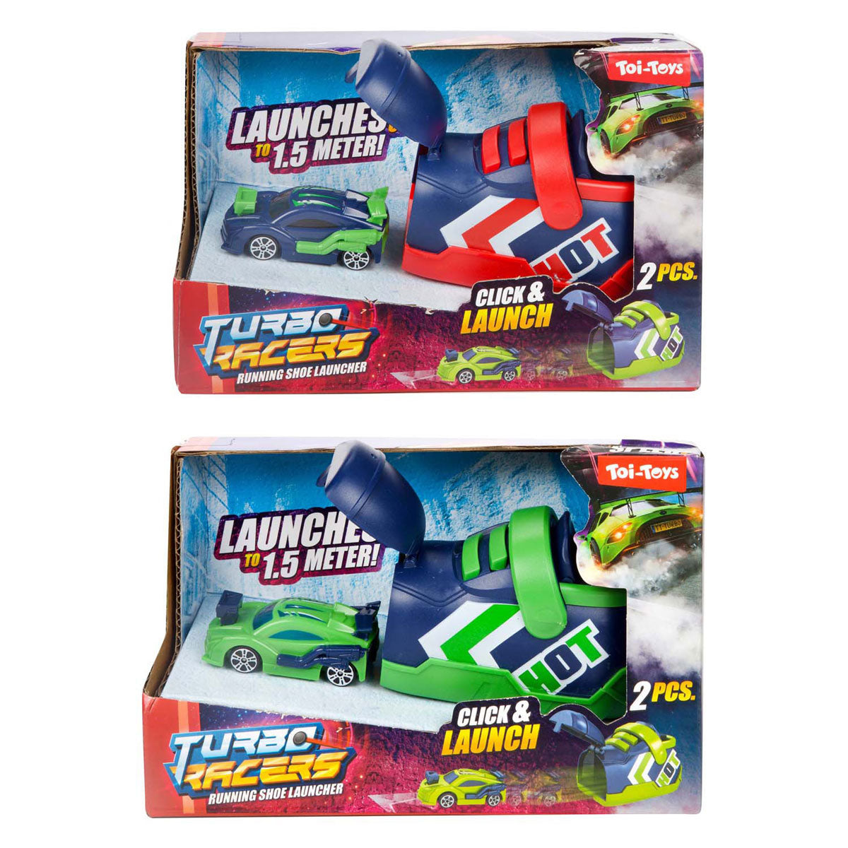 Toi-Toys Turbo Racers Rallye Car mit Schuhschielder