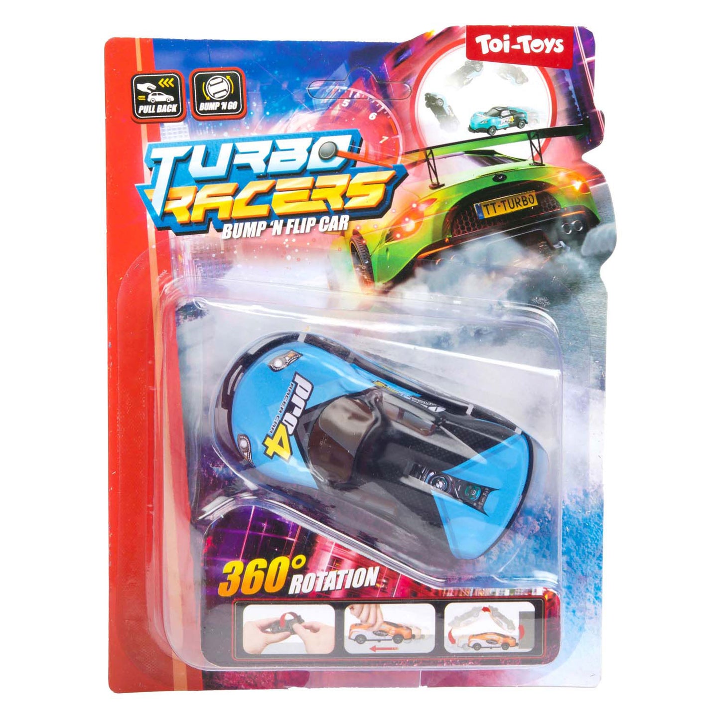 Toi-Toys Turbo Racers Stunt Auto Bump n Flip