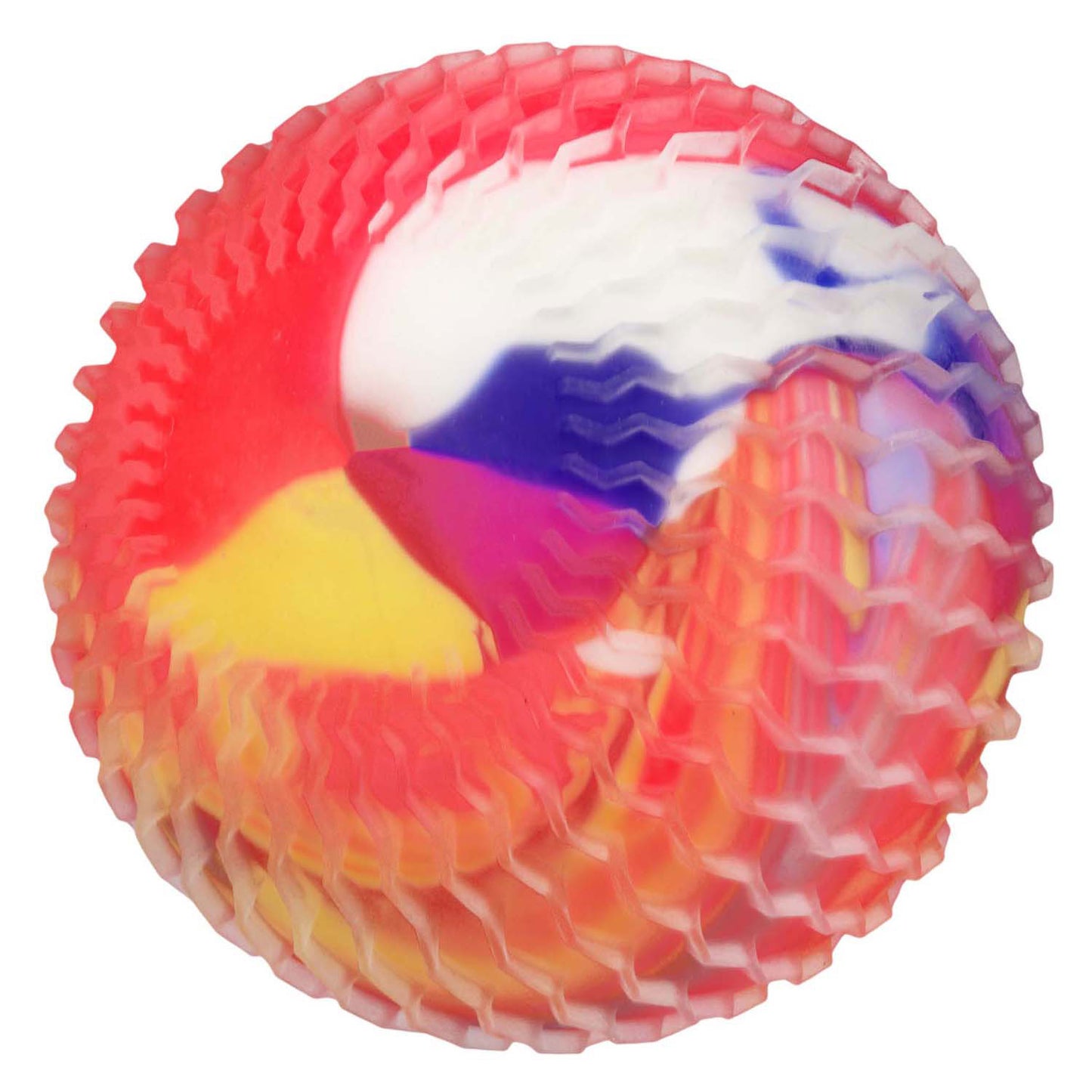 Toi-Toys Fun Squeeze Ball Neon Marmor mit Schaum, 12 cm
