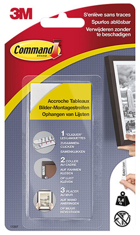 3m 1006181 - Schnappstreifen schmaler Rahmen | 10 Stück