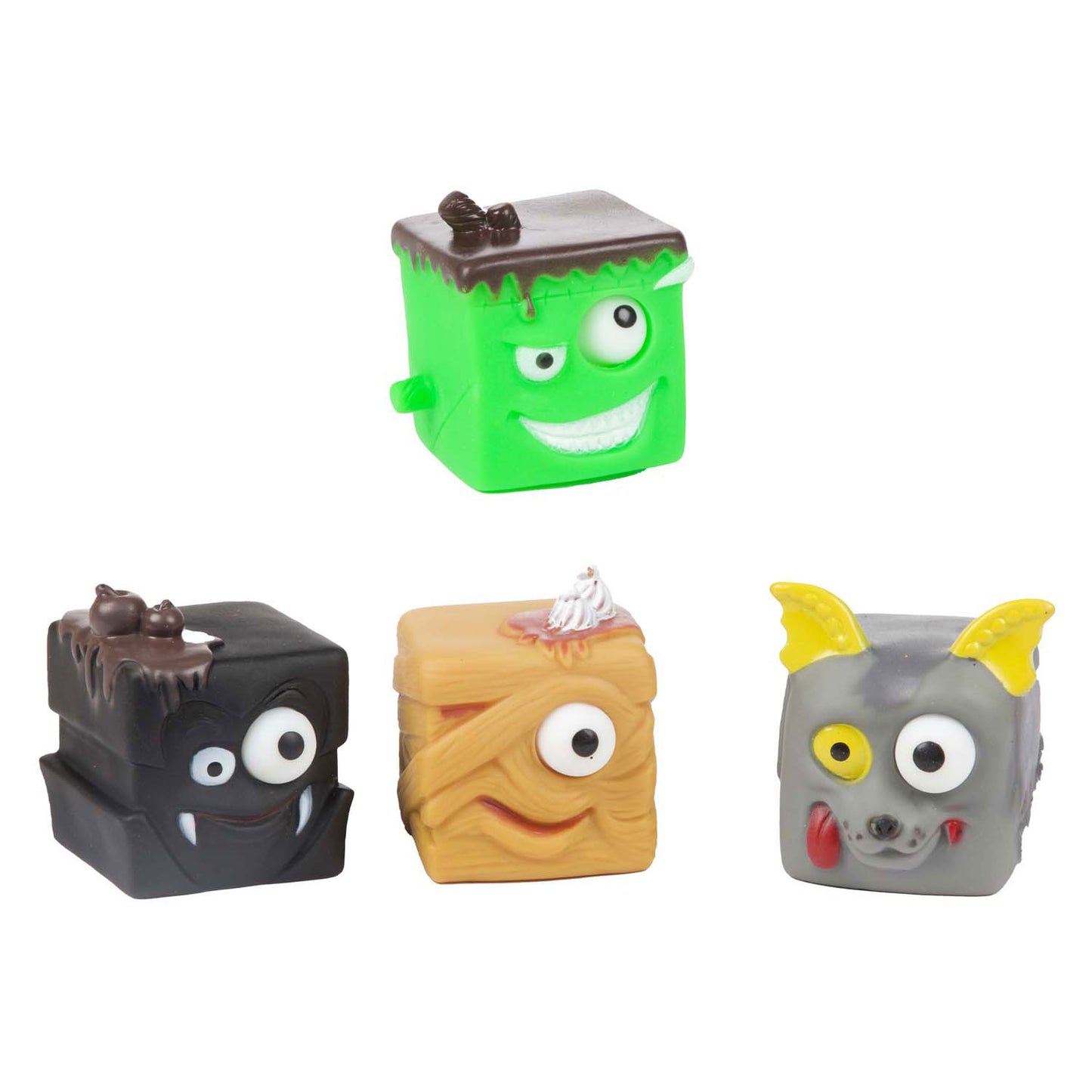 Toi-Toys Fun Squeeze Cubus Monster Puilloog, 5 cm