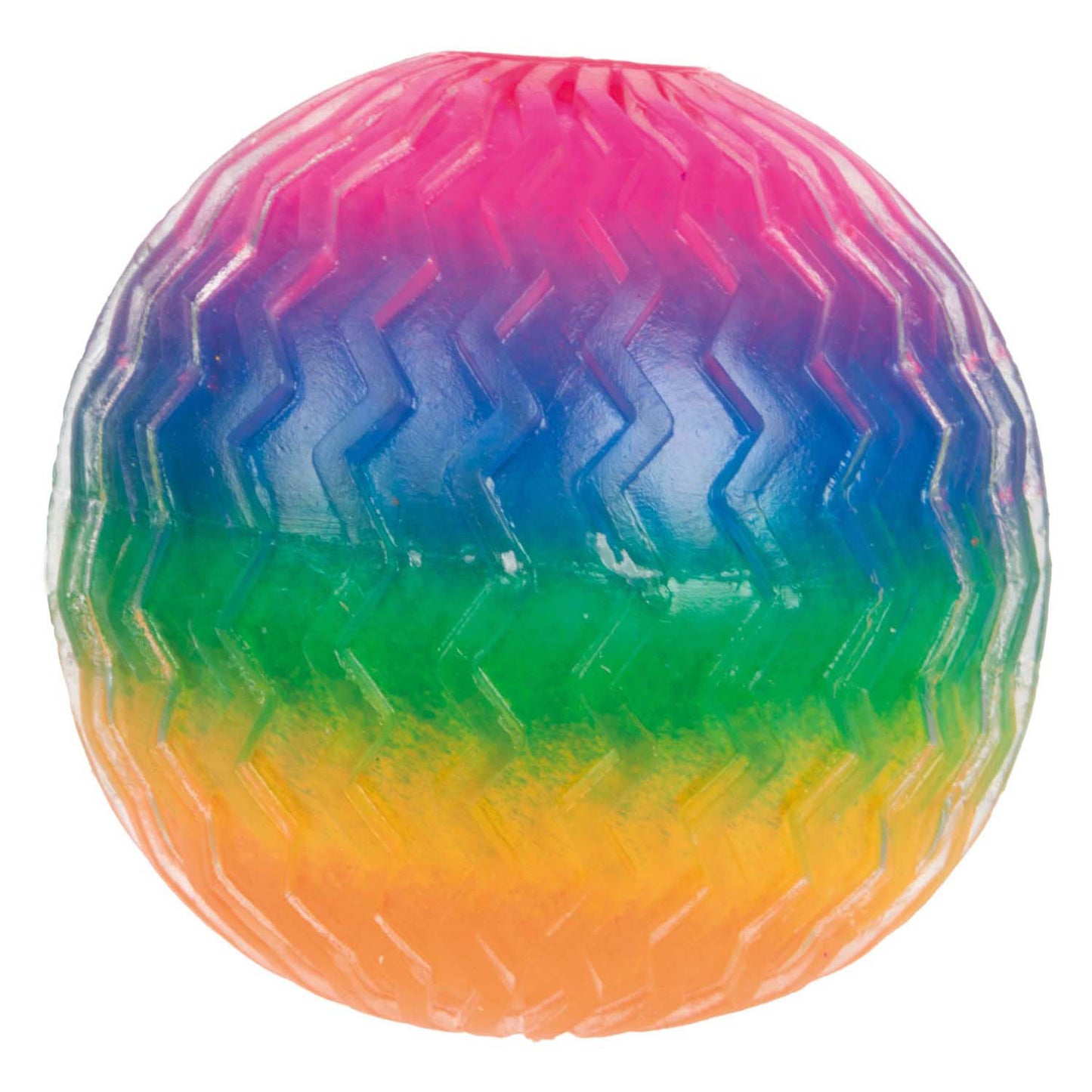 Toi-toys lustige textuurknijmbal regenboog bänderschaum, 7 cm