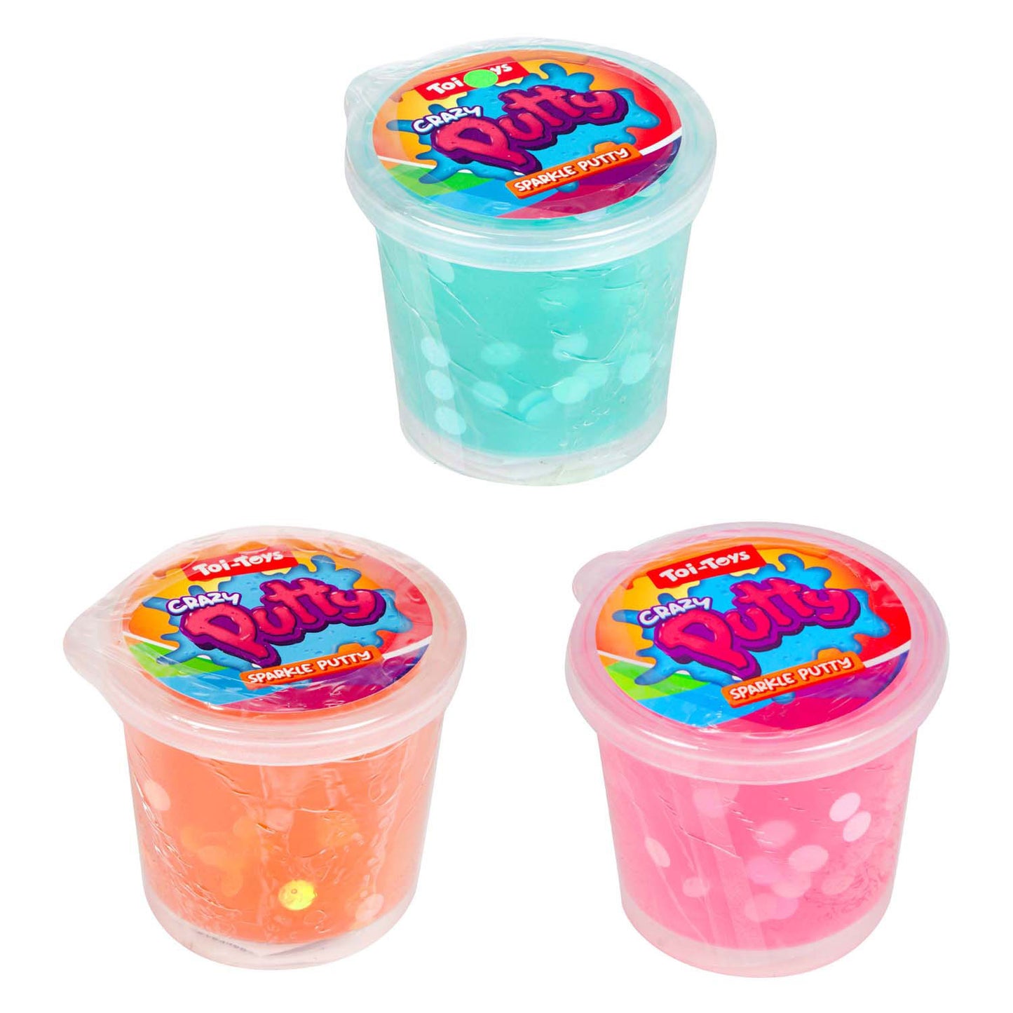 Toi-toys Knete mit Glitzer 6sort