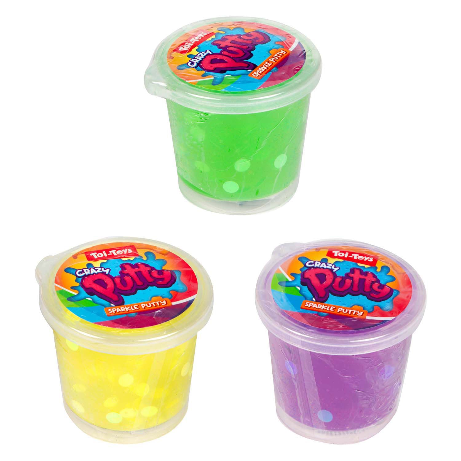 Toi-toys Knete mit Glitzer 6sort