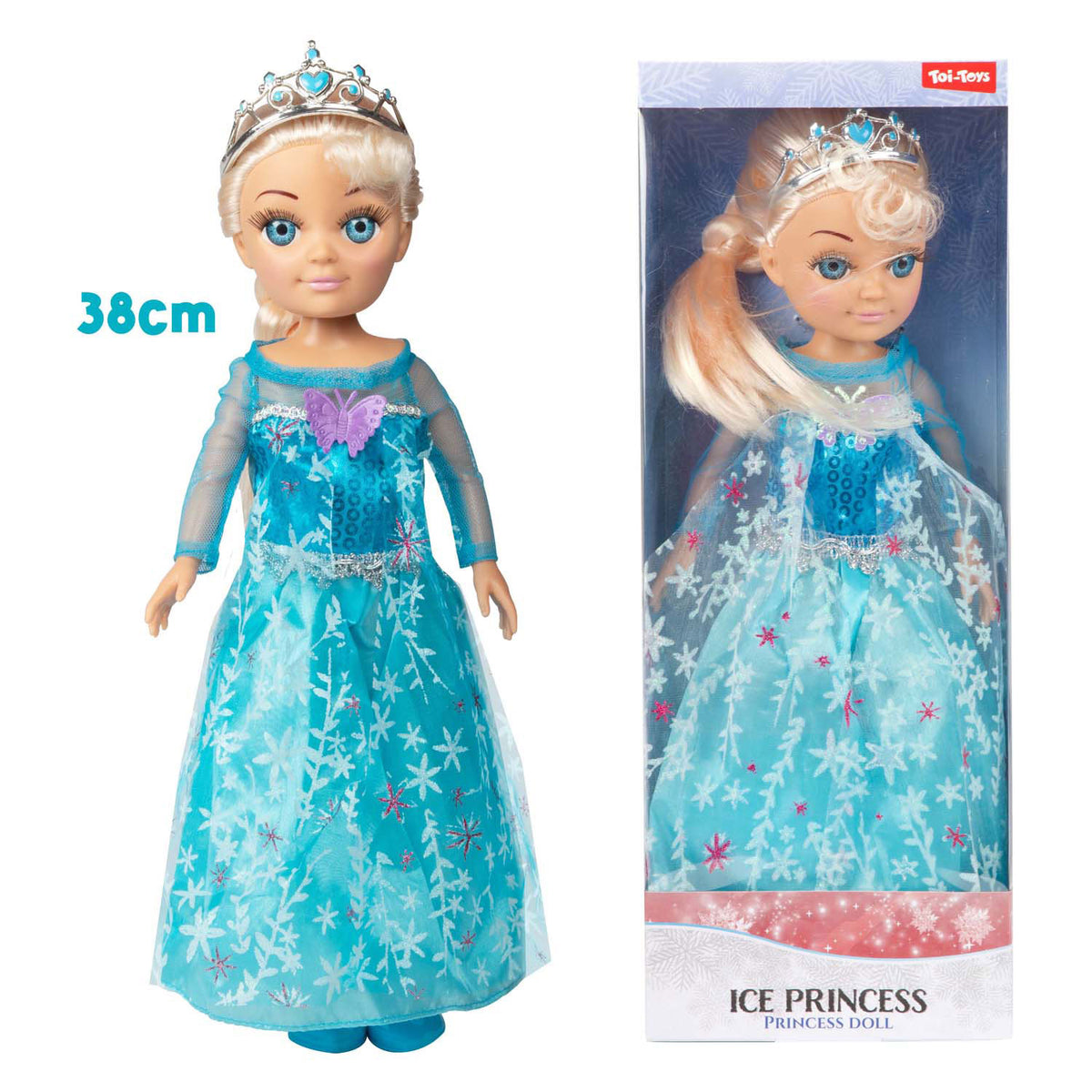Toi-Toys Ice Princess Pop ijsprinses, 38 cm