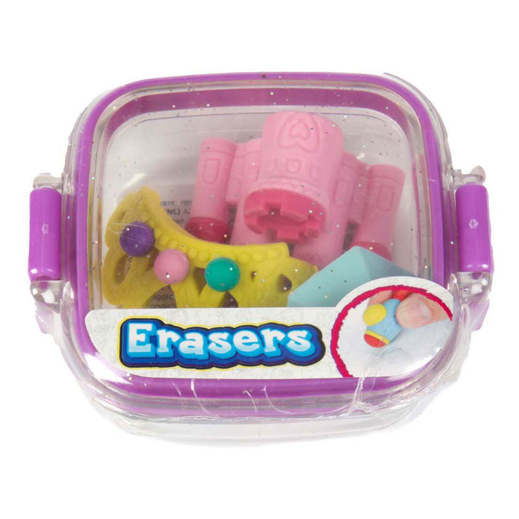 Toi-toys Radiergummis Mini-Set in Glitzerbox – Schlossprinzessin