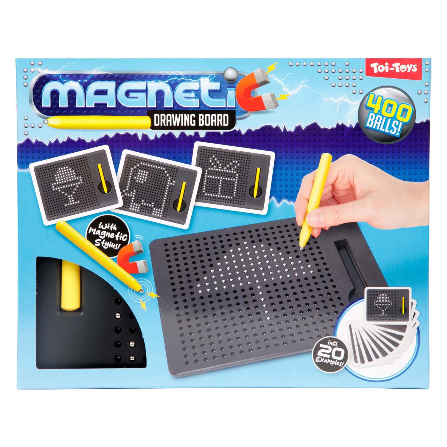 TOI-TOYS Magnetische Zeichenbrettstahlkugeln mit Stift