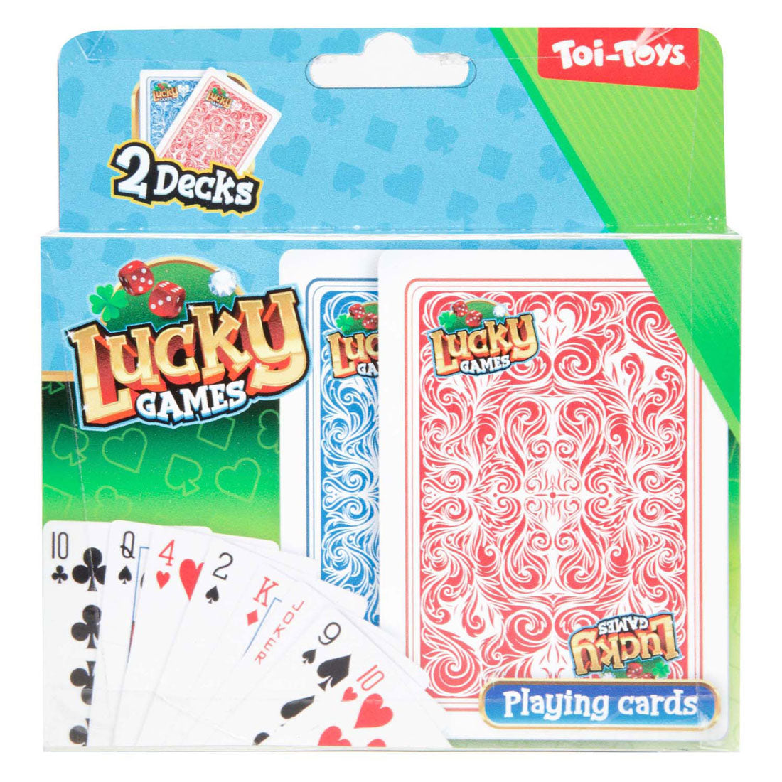 TOI-TOYS Lucky Games spielen Karten, 2st.