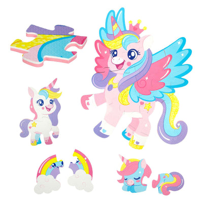 Toi-toys kleine Sterne Schaumboden Puzzle Unicorn, 36st.