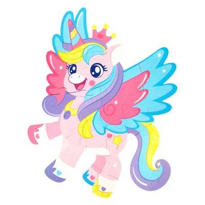 Toi-toys kleine Sterne Schaumboden Puzzle Unicorn, 36st.