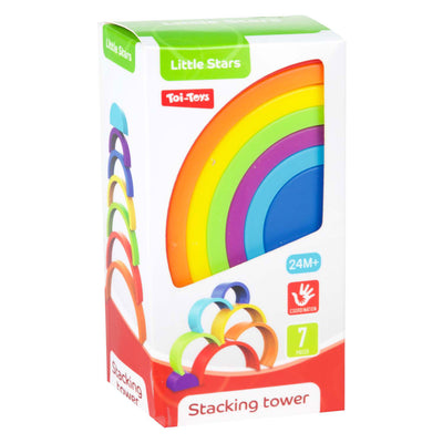 Kleine Sterne Little Rainbow Stacking Tower 7-piefe