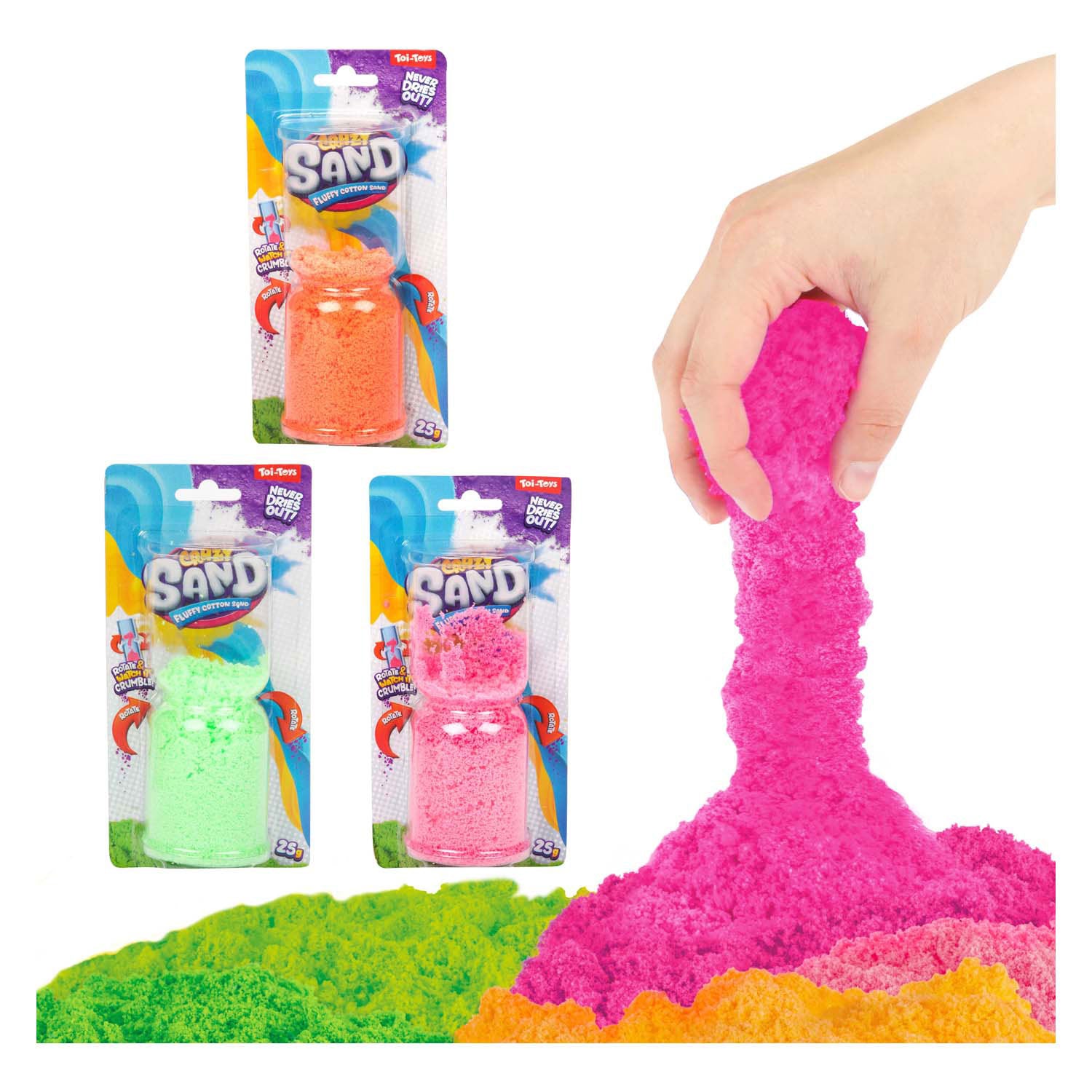 Toi-toys dehnbarer Sand Crazy Sand, 25 gr